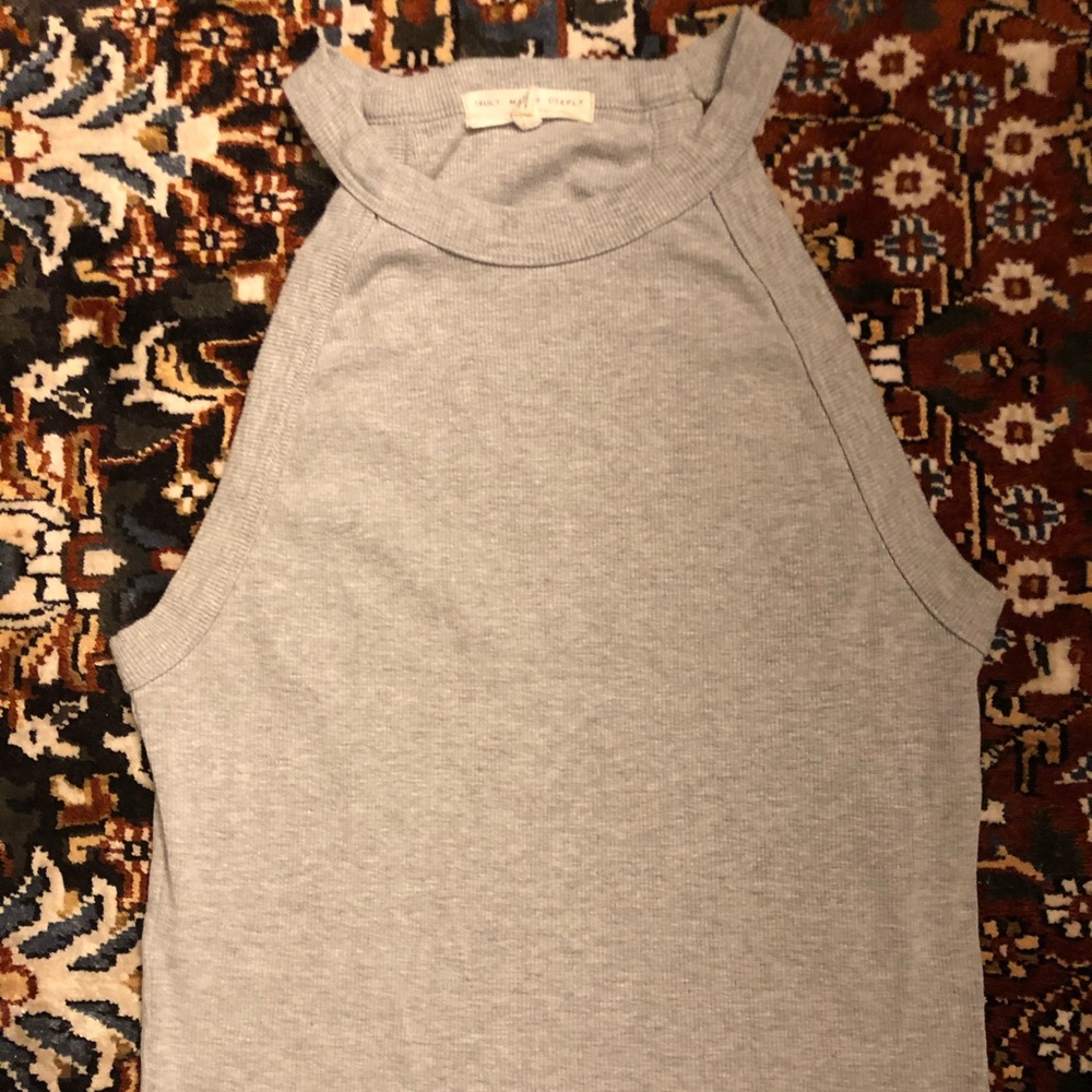 urban outfitters gray halter neck top